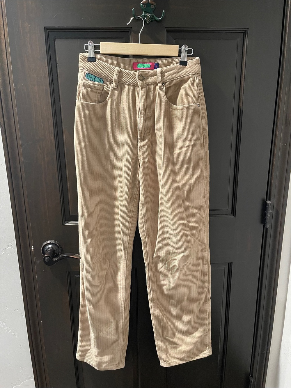 Empyre Tan Corduroy Straight Pants